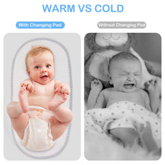 Runhike soft cotton flannel surface image emphasizes baby comfort during changes.