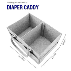 Runsabay diaper caddy side pocket ideal for small items.
