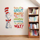 Runtoo Decalplanet Dr Seuss quotes wall sticker for kids room adds playful inspiration.