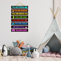 Rutiyoka game room decor smooth finish MDF close-up highlights quality and vibrant colors