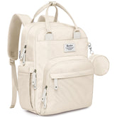 RUVALINO Diaper Backpack main compartments offer organized space for baby essentials on the go.