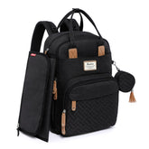 RUVALINO diaper bag backpack foldable changing mat for on-the-go changes