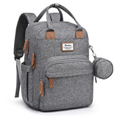 RUVALINO diaper bag backpack open compartments enables quick access to essentials