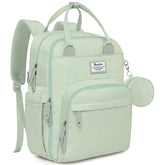 RUVALINO diaper bag backpack open layout highlights organized pockets for easy on-the-go access