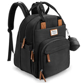 RUVALINO diaper bag backpack open wide for quick essentials access during trips