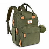 RUVALINO diaper bag backpack wide-opening for quick access to baby essentials on the go.