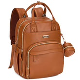 RUVALINO diaper bag backpack front view showing organized storage for busy parents on the go
