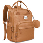 RUVALINO diaper bag backpack with a wide opening for quick access to essentials.
