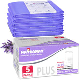 RUZAKO Dekor Plus refill long bags showing extended length for fewer diaper changes.
