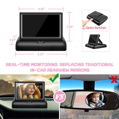 RVGoNow infrared night vision view shows baby clearly in low light for safer nighttime rides