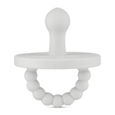 Ryan & Rose Cutie PAT Bulb Pacifier Grey soothes without teeth with gentle comfort.
