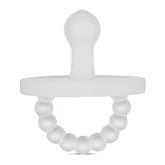 Ryan & Rose Cutie PAT Bulb pacifier shown with teether for soothing use