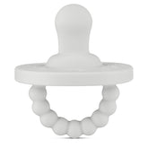 Ryan & Rose Cutie PAT Flat Gray packaging highlights safe silicone soothing for babies.