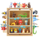 RZYLKA Tonies rotating shelf front view shows space-saving organization