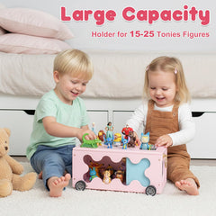 RZYLKA Tonies treasure chest cart magnetic strips secure figures during playtime.