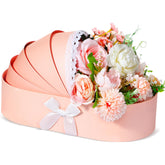 Sabary pink baby shower cradle box as elegant centerpiece for bouquets