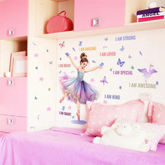 sacinora ballet quote decal ideal for girls' nursery or playroom