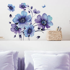 Sacinora butterfly floral art wall decals closeup highlights delicate design and premium vinyl