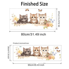 sacinora Cozy Kittens living-room-wall-decor brightens common areas with friendly cats.