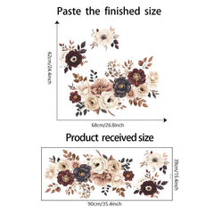 sacinora nursery peony-rose wall decal brightens a nursery with cheerful florals and safe removable adhesive.