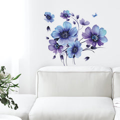 Sacinora wall sticker shown in kitchen/bath decor adds subtle elegance to space