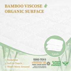 Safe and Sound 2-pack crib mattress protector for easy rotation and quick changes.