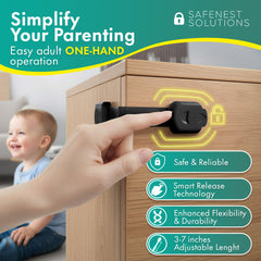 SafeNest fridge lock solution ready for kid-safe fridge access
