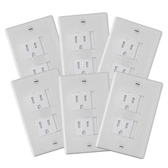 Safety Innovations self-closing Decora outlet cover closeup for durable childproofing