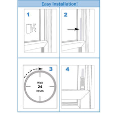 Safety Innovations Window Widget adjustable-height setup supports safe, flexible window use.
