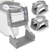 Safispiral 3-in-1 potty ladder assembly for secure setup on any toilet.