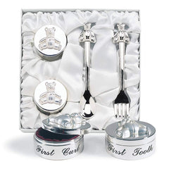 SAGEFINDS Baby's First Curl box with satin lining keeps memories safely on display.