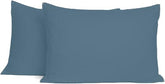 SAHARBEDDINGS toddler travel pillowcase blue pack2 fabric close-up for breathable comfort
