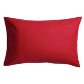 SAHARBEDDINGS travel pillowcase 12x16 red zipper close-up for secure closure and toddler travel