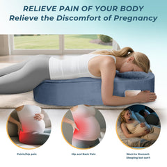 SAHEYER pregnancy massage cushion with stomach recess supports belly-friendly sessions.