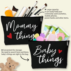 Sahjzk baby-pouch-inside-diaper-bag store wipes and snacks neatly.