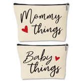 Sahjzk Mommy and Baby Matching Pouches show coordinated design for on-the-go organization.