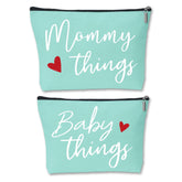 Sahjzk Mommy and Baby Matching Pouch Set close-up highlighting coordinated design for on-the-go moms