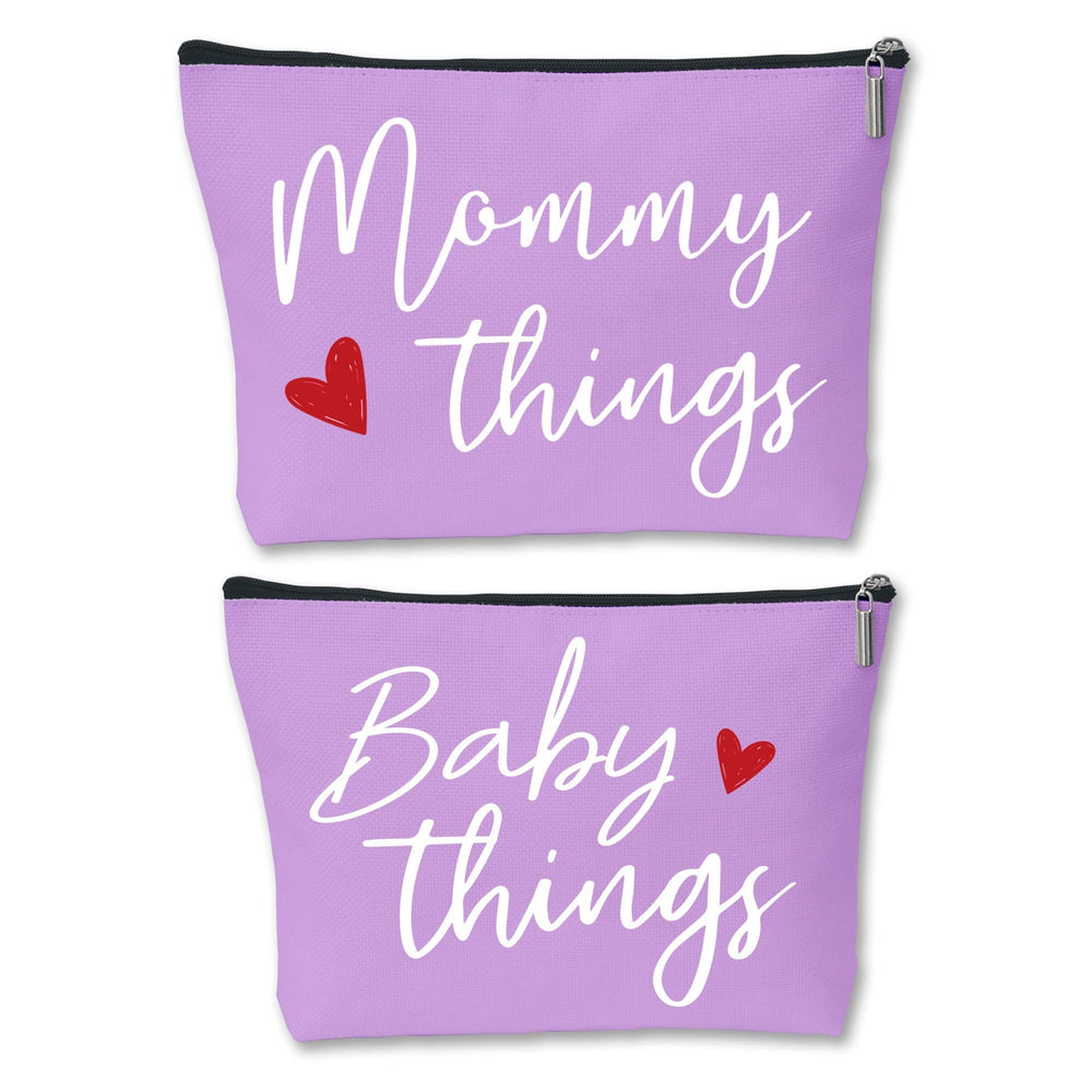 Sahjzk mommy and baby matching pouches set for stylish travel organization