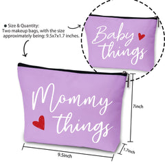 Sahjzk mommy-things and baby-things hospital bag pouches keep essentials labeled and accessible