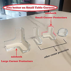 saicheek baby-proofing corner guard highlighting strong adhesive for secure attachment.