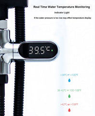 SAILINGFLO indicator lights blue green red guide water temperature to suitable range.