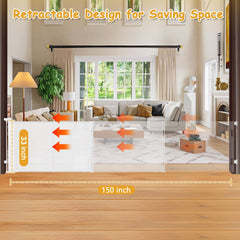 Sair pet one-hand operation gate offers easy single-handed use