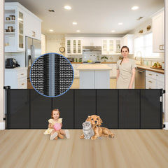 Sair Pet reinforced 120-inch gate fully extended for wide doorway safety