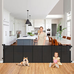 Sair Pet reinforced 200inch outdoor gate extended for wide openings with no sag