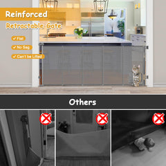 Sair Pet reinforced 90-inch gate bottom-bar close-up highlights durable construction