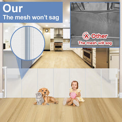Sair Pet mesh closeup with reinforced strips preventing sag and bottom lift