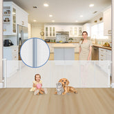Sair pet reinforced strip design mesh prevents sagging for a sturdy barrier