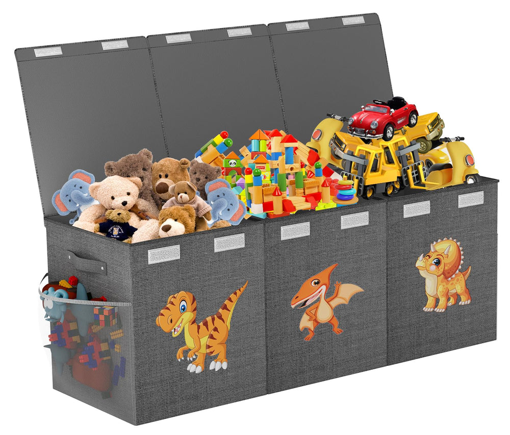 SAKAKI toy box chest full view highlighting spacious storage for toys