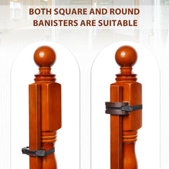 Salcod round-banister mounting kit ensures secure, stable gate attachment