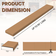Salcod fireplace six modular pieces assembly demonstrates easy shaping for any hearth.